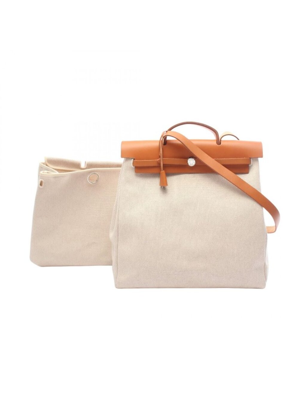 Hermes Handbag Herbag MM Ecru Natural